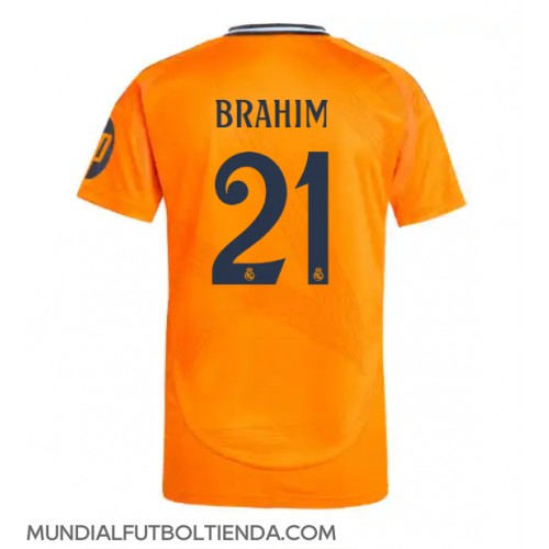 Camiseta Real Madrid Brahim Diaz #21 Segunda Equipación Replica 2024-25 mangas cortas